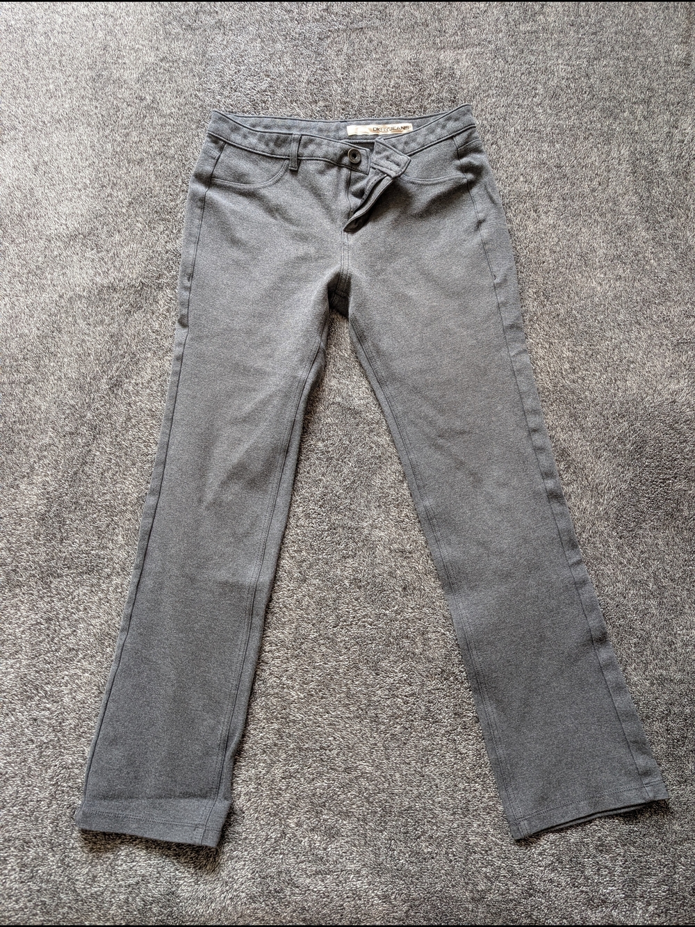 Women’s Straight-Leg Gray Dress Pants